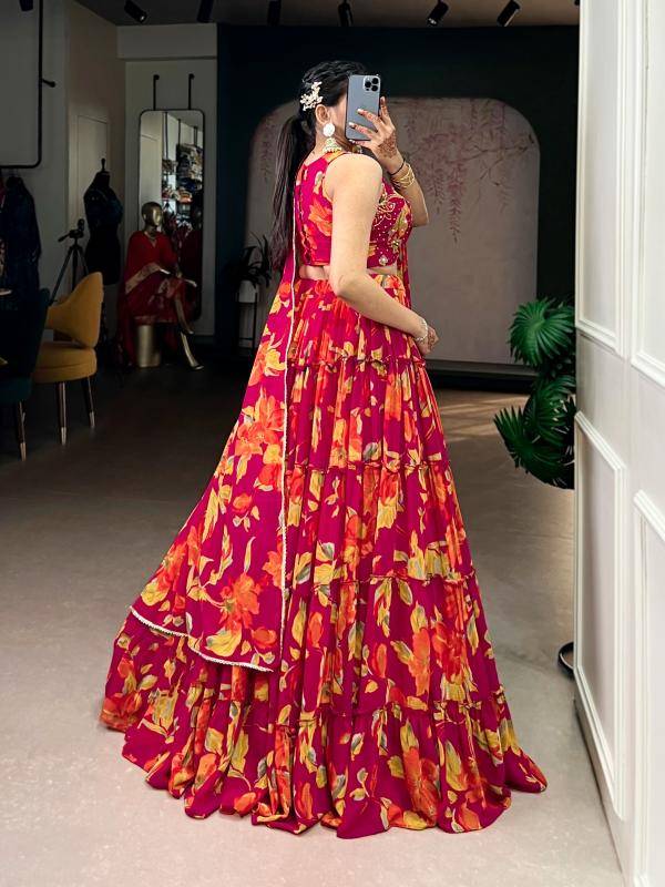 LNB 1145 Marble PNK Customized Lehenga choli manufacturer